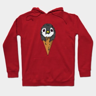 Penguin Ice Cream in Cone Hoodie